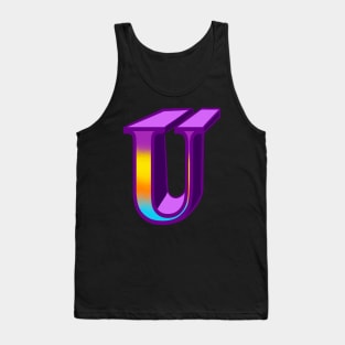 Top 10 best personalised gifts 2022  - Letter U ,personalised,personalized with pattern Tank Top